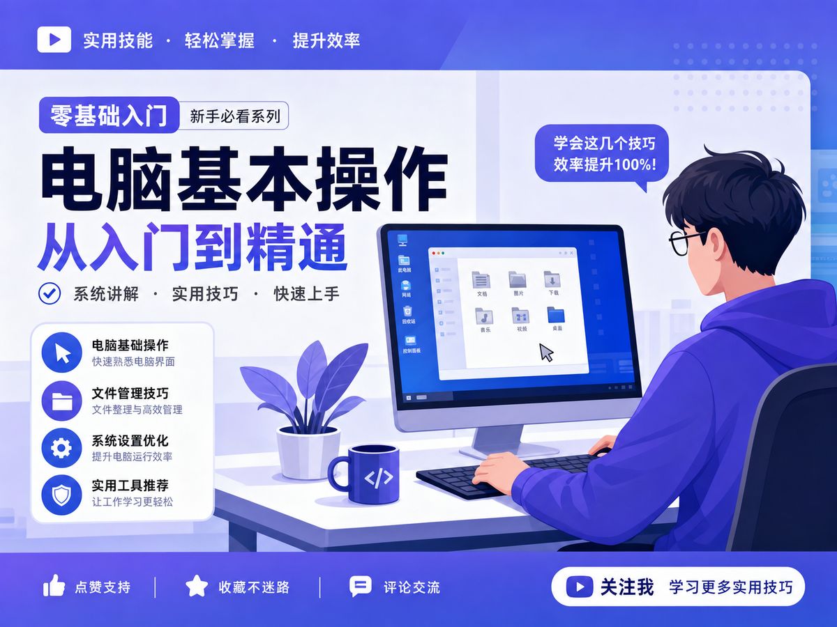 探花电脑技能动漫教程